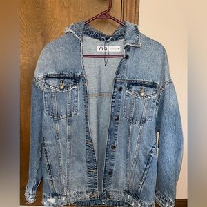 Zara oversized denim jacket